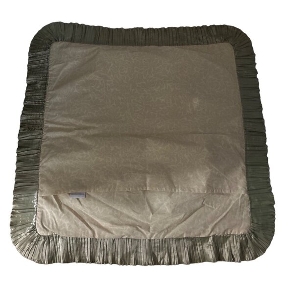 Croscill Home Green Decorative Throw Pillow Shams With Pleated Ruffle Ed… - Picture 2 of 11